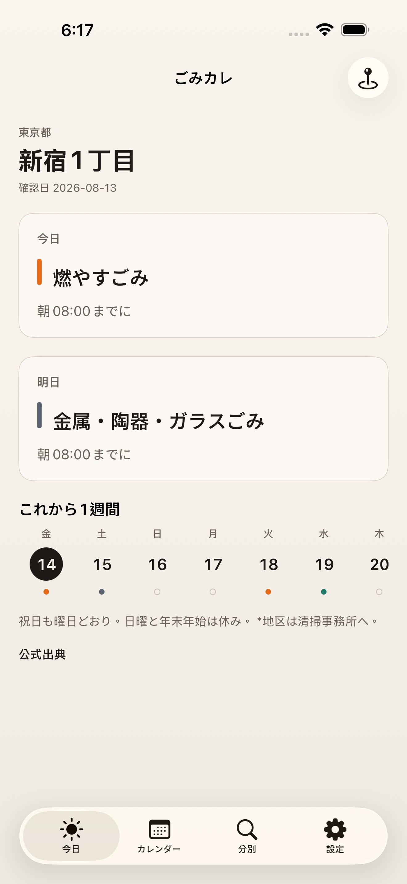 Today view for Shinjuku 1-chome