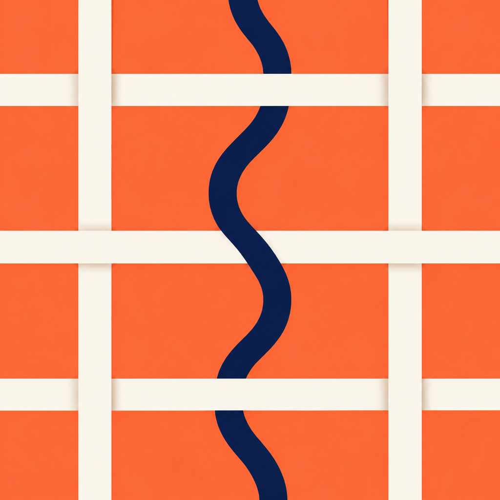 Tension Tap app icon: a woven string bed with one string ringing
